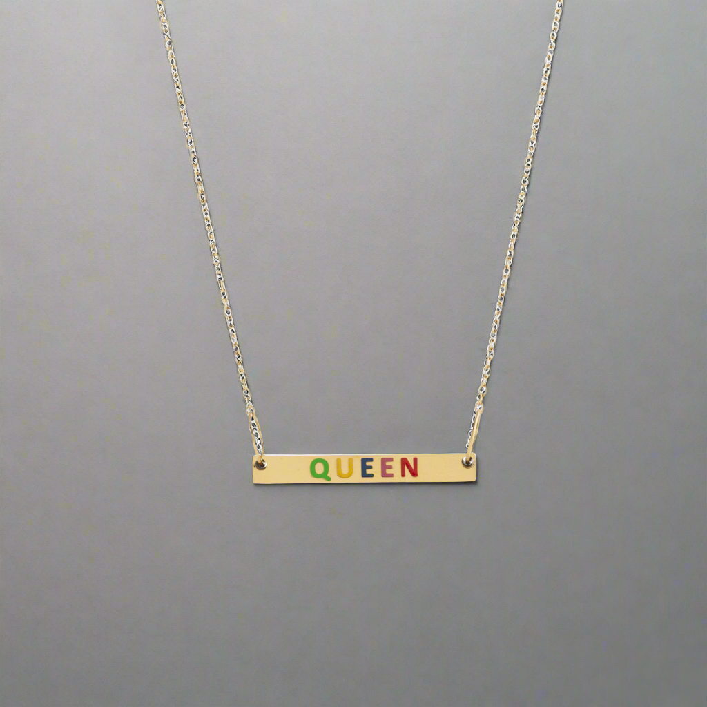 Queen Necklace Gold, [motivational and inspirational Jewellery], [beautiful Jewellery]