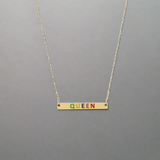 Queen Necklace Gold, [motivational and inspirational Jewellery], [beautiful Jewellery]