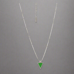 Healing Triangle Bobble Chain Necklace Silver, [motivational and inspirational Jewellery], [beautiful Jewellery]