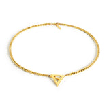 Born a Queen Stainless Steel Beaded Necklace in Gold– A symbol of strength and empowerment. [Motivational and inspirational jewellery], [beautiful jewellery].