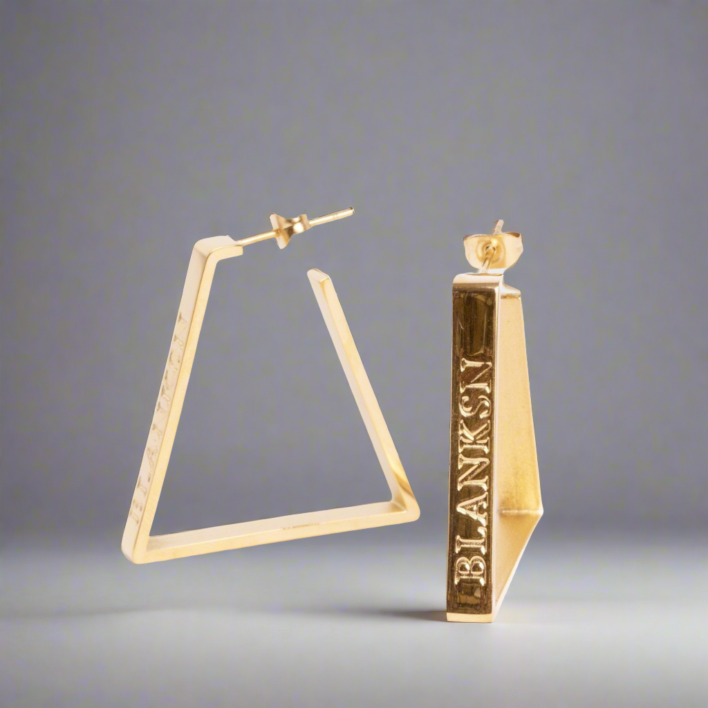 Female Energy Chunky Hoops Gold | Inspirational Jewellery