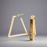 Female Energy Chunky Hoops Gold | Inspirational Jewellery