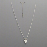 Purity Triangle Bobble Chain Necklace Silver, [motivational and inspirational Jewellery], [beautiful Jewellery]