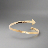 Faith Arrow Bangle Gold | Inspirational Jewellery