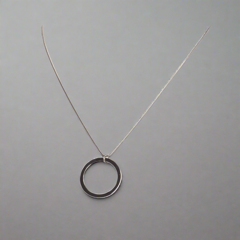 Unity Circle Snake Chain Necklace Silver (925 Sterling Silver) | Inspirational Jewellery