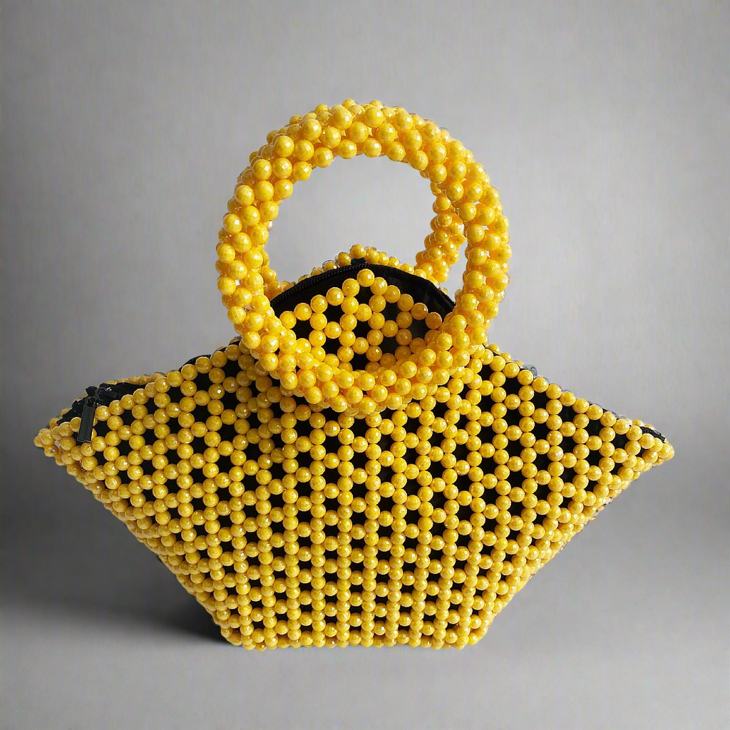 'QUEEN BEE' Handcrafted Beaded Bag - Blanksn Jewellery-[motivational and inspirational Jewellery]- [beautiful Jewellery]