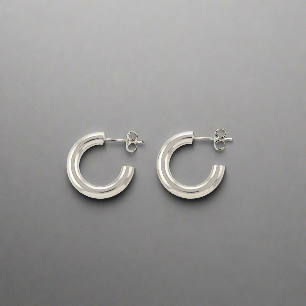 Unity Chubby Hoops Silver, [motivational and inspirational Jewellery], [beautiful Jewellery]
