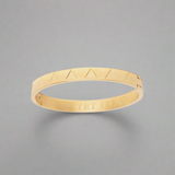 Yet I Rise Triangle Bangle Gold - Blanksn Jewellery-[motivational and inspirational Jewellery]- [beautiful Jewellery]