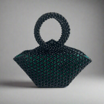 'FIERCE' Handcrafted Black Beaded Bag - Blanksn Jewellery-[motivational and inspirational Jewellery]- [beautiful Jewellery]