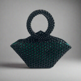 'FIERCE' Handcrafted Black Beaded Bag - Blanksn Jewellery-[motivational and inspirational Jewellery]- [beautiful Jewellery]