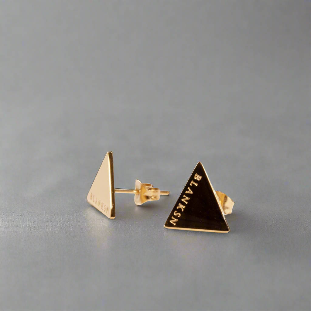 Female Energy Studs Gold | Inspirational Jewellery