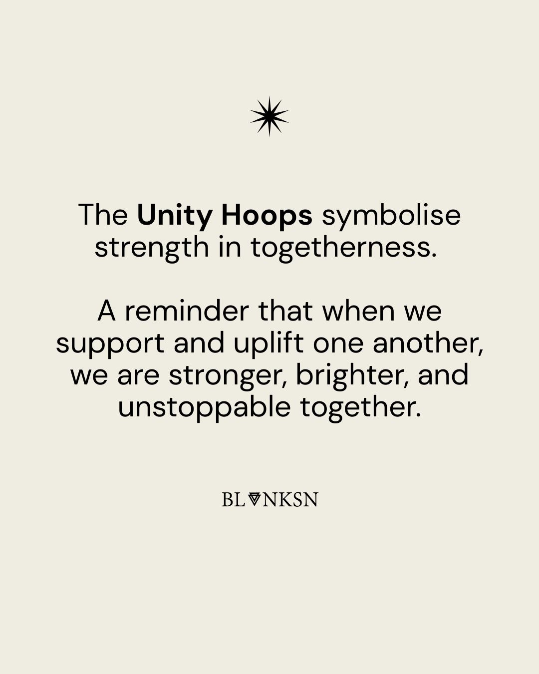 Unity Chubby Hoops Gold - Blanksn Jewellery-[motivational and inspirational Jewellery]- [beautiful Jewellery]