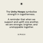 Unity Chubby Hoops Gold - Blanksn Jewellery-[motivational and inspirational Jewellery]- [beautiful Jewellery]