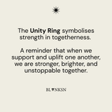 Unity Circle Ring Gold (925 Sterling Silver) - Blanksn Jewellery-[motivational and inspirational Jewellery]- [beautiful Jewellery]