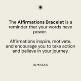 Affirmations Padlock Chunky Bracelet Silver - Blanksn Jewellery-[motivational and inspirational Jewellery]- [beautiful Jewellery]
