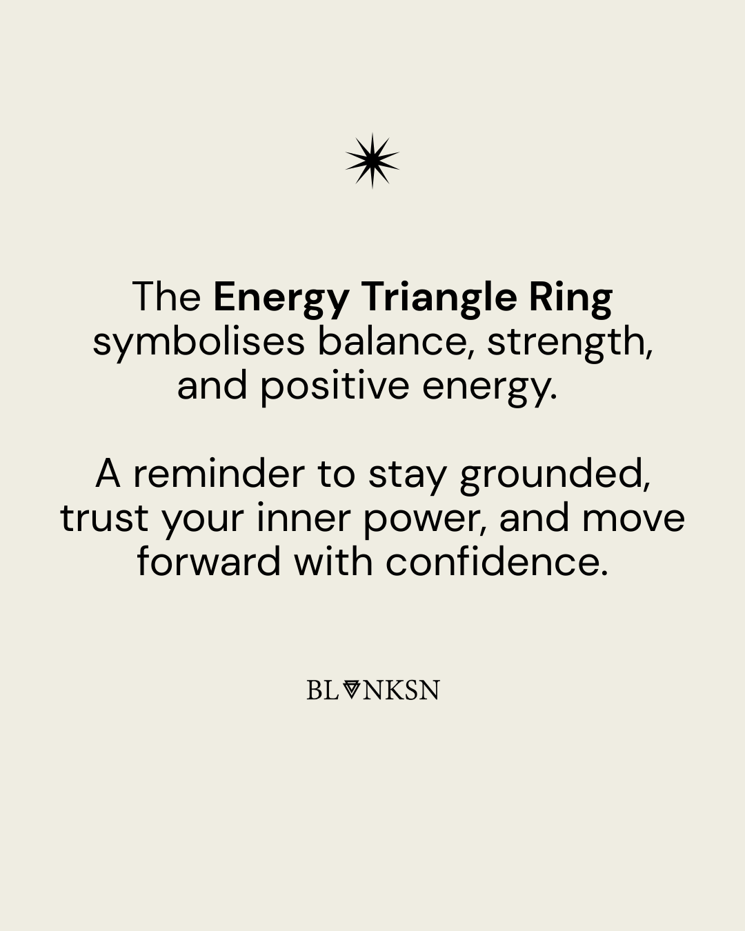 Female Energy Triangle Engraved Ring Gold - Blanksn Jewellery-[motivational and inspirational Jewellery]- [beautiful Jewellery]