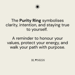 Purity White Triangle Ring Gold - Blanksn Jewellery-[motivational and inspirational Jewellery]- [beautiful Jewellery]