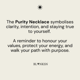 Purity Triangle Bobble Chain Necklace Silver - Blanksn Jewellery-[motivational and inspirational Jewellery]- [beautiful Jewellery]