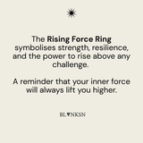 Rising Force Ring Gold (925 Sterling Silver) - Blanksn Jewellery-[motivational and inspirational Jewellery]- [beautiful Jewellery]