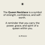 Queen Necklace Gold - Blanksn Jewellery-[motivational and inspirational Jewellery]- [beautiful Jewellery]