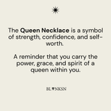 Queen Necklace Gold - Blanksn Jewellery-[motivational and inspirational Jewellery]- [beautiful Jewellery]