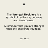 Strength Triangle Double Chain Necklace Silver - Blanksn Jewellery-[motivational and inspirational Jewellery]- [beautiful Jewellery]
