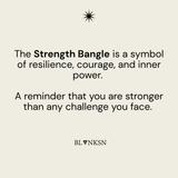 Strength Arrow Bangle Gold - Blanksn Jewellery-[motivational and inspirational Jewellery]- [beautiful Jewellery]
