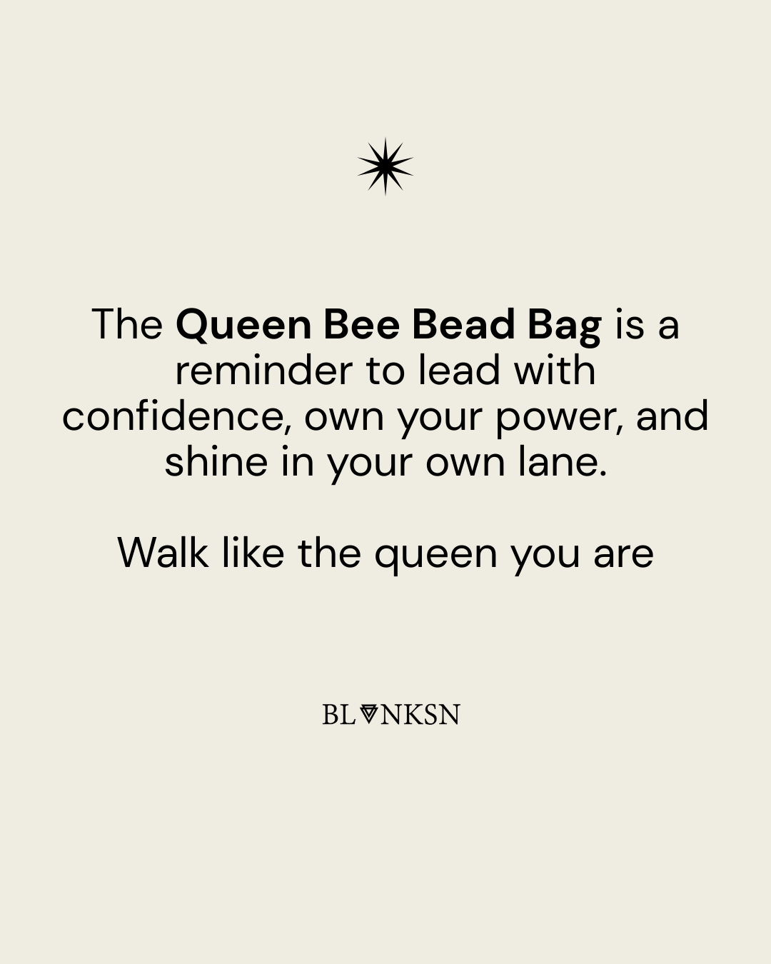 'QUEEN BEE' Handcrafted Beaded Bag - Blanksn Jewellery-[motivational and inspirational Jewellery]- [beautiful Jewellery]