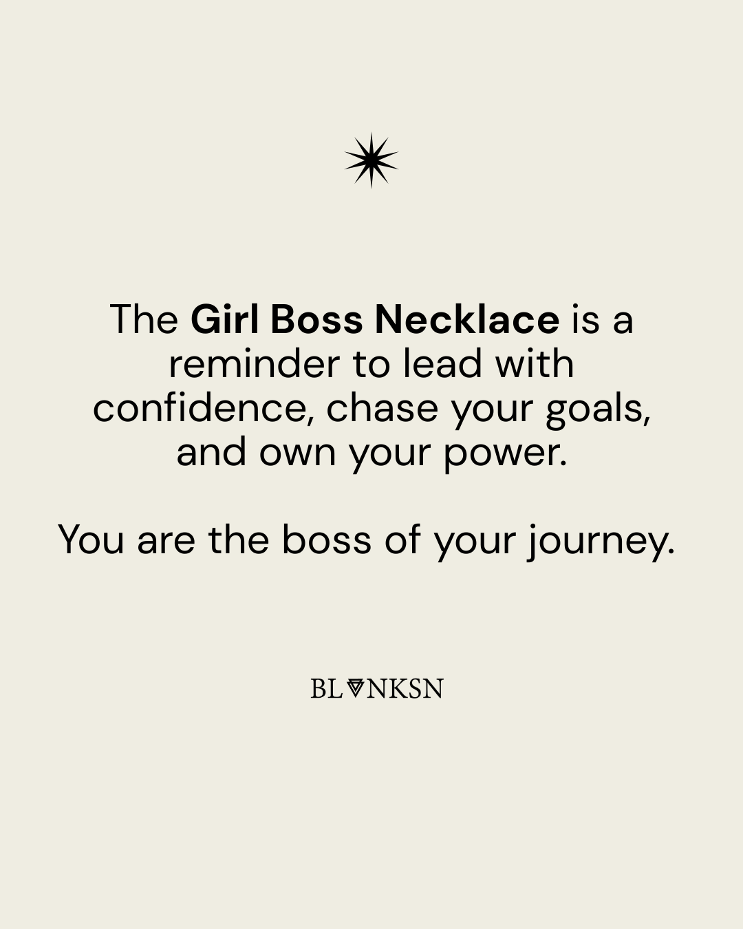 Girl Boss Necklace Gold - Blanksn Jewellery-[motivational and inspirational Jewellery]- [beautiful Jewellery]
