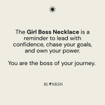 Girl Boss Necklace Gold - Blanksn Jewellery-[motivational and inspirational Jewellery]- [beautiful Jewellery]