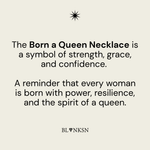 Born a Queen Beaded Necklace Gold - Blanksn Jewellery-[motivational and inspirational Jewellery]- [beautiful Jewellery]