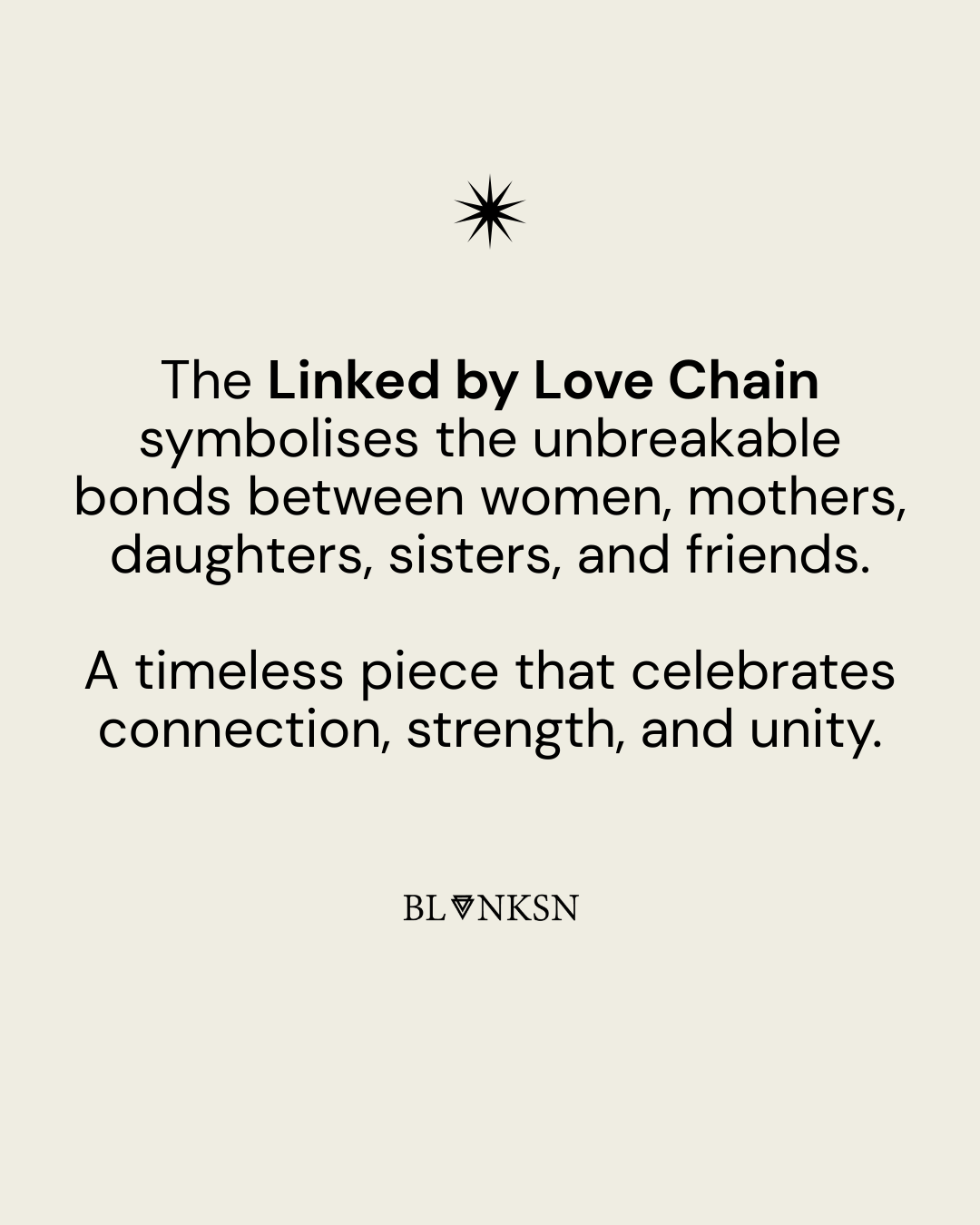 Linked by Love Chain Gold - Blanksn Jewellery-[motivational and inspirational Jewellery]- [beautiful Jewellery]