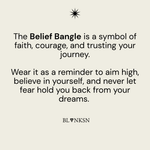 Belief Arrow Bangle Silver - Blanksn Jewellery-[motivational and inspirational Jewellery]- [beautiful Jewellery]