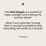 Faith Arrow Bangle Gold - Blanksn Jewellery-[motivational and inspirational Jewellery]- [beautiful Jewellery]