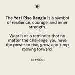 Yet I Rise Triangle Bangle Gold - Blanksn Jewellery-[motivational and inspirational Jewellery]- [beautiful Jewellery]
