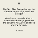 Yet I Rise Triangle Bangle Gold - Blanksn Jewellery-[motivational and inspirational Jewellery]- [beautiful Jewellery]