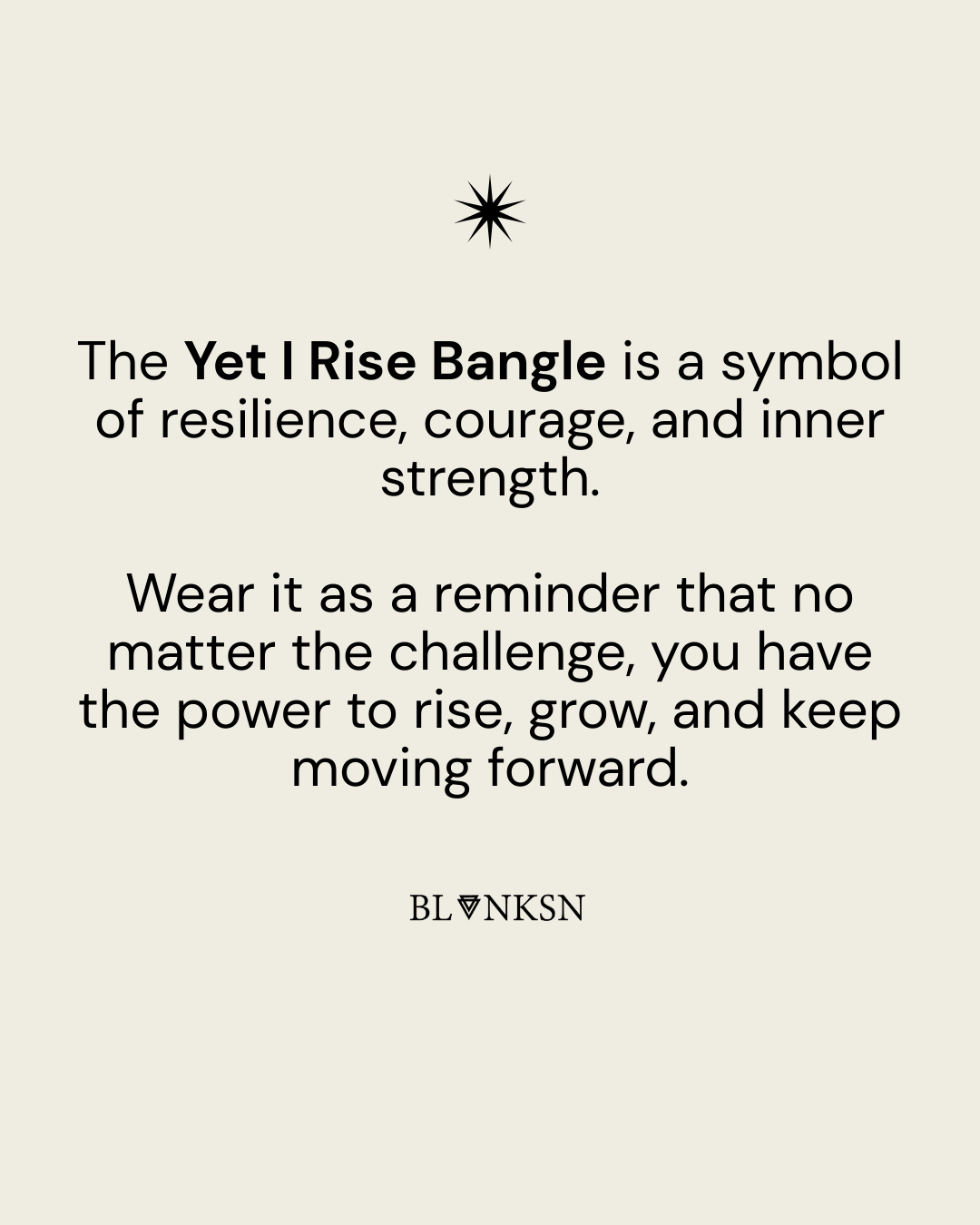 Yet I Rise Triangle Bangle Silver - Blanksn Jewellery-[motivational and inspirational Jewellery]- [beautiful Jewellery]
