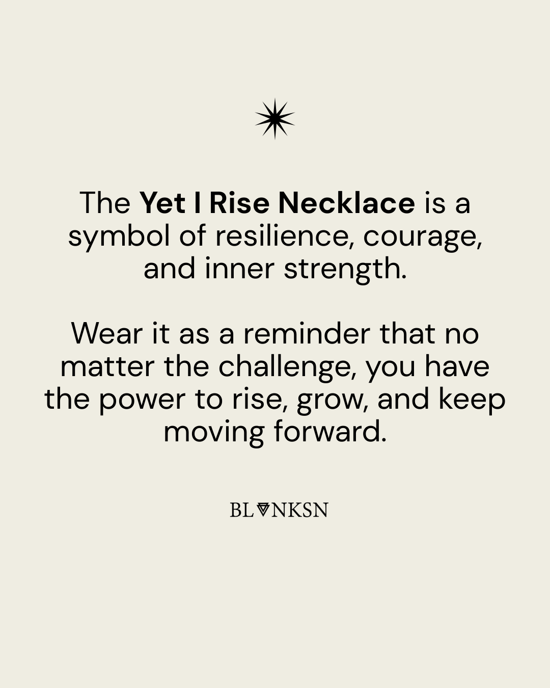 Yet I Rise Necklace Silver - Blanksn Jewellery-[motivational and inspirational Jewellery]- [beautiful Jewellery]