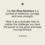 Yet I Rise Necklace Silver - Blanksn Jewellery-[motivational and inspirational Jewellery]- [beautiful Jewellery]