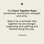 Stack Together Rope Chain Necklace Gold - Blanksn Jewellery-[motivational and inspirational Jewellery]- [beautiful Jewellery]
