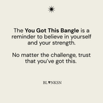 You Got This Triangle Bangle Silver - Blanksn Jewellery-[motivational and inspirational Jewellery]- [beautiful Jewellery]