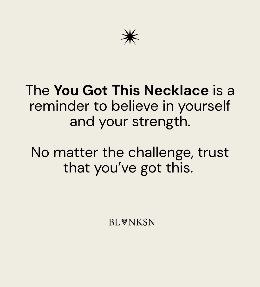 You Got This Necklace Silver - Blanksn Jewellery-[motivational and inspirational Jewellery]- [beautiful Jewellery]