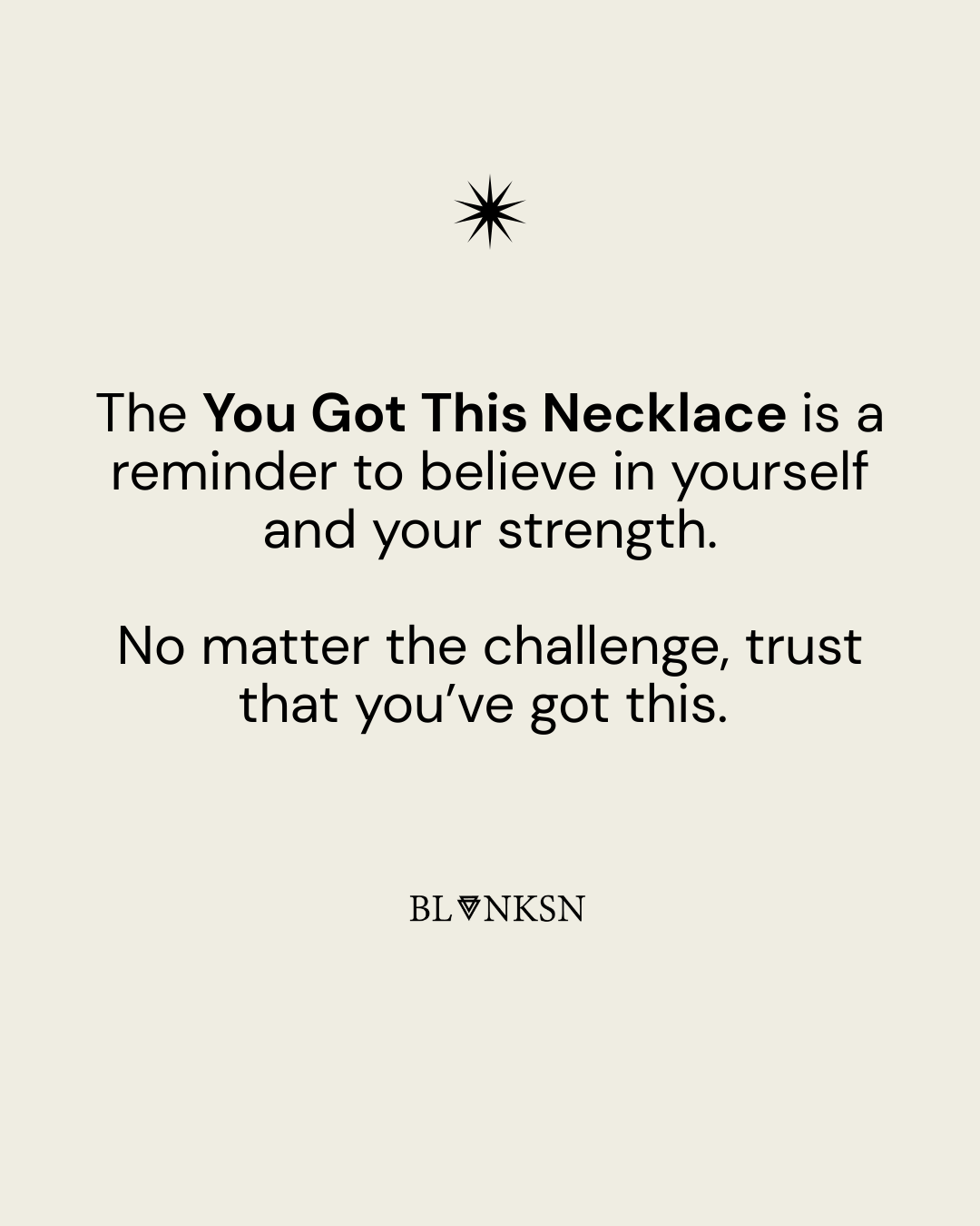 You Got This Necklace Silver - Blanksn Jewellery-[motivational and inspirational Jewellery]- [beautiful Jewellery]