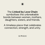 Linked by Love Chain Silver - Blanksn Jewellery-[motivational and inspirational Jewellery]- [beautiful Jewellery]