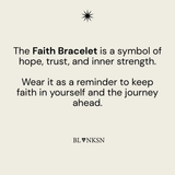 Have Faith Bracelet Gold (925 Sterling Silver) - Blanksn Jewellery-[motivational and inspirational Jewellery]- [beautiful Jewellery]