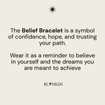 Have Belief Bracelet Gold (925 Sterling Silver) - Blanksn Jewellery-[motivational and inspirational Jewellery]- [beautiful Jewellery]