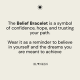 Have Belief Bracelet Gold (925 Sterling Silver) - Blanksn Jewellery-[motivational and inspirational Jewellery]- [beautiful Jewellery]