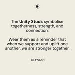 Unity Circle Studs Gold (925 Sterling Silver) - Blanksn Jewellery-[motivational and inspirational Jewellery]- [beautiful Jewellery]
