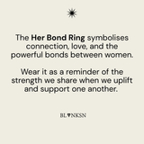 Her Bond Ring Gold (925 Sterling Silver) - Blanksn Jewellery-[motivational and inspirational Jewellery]- [beautiful Jewellery]
