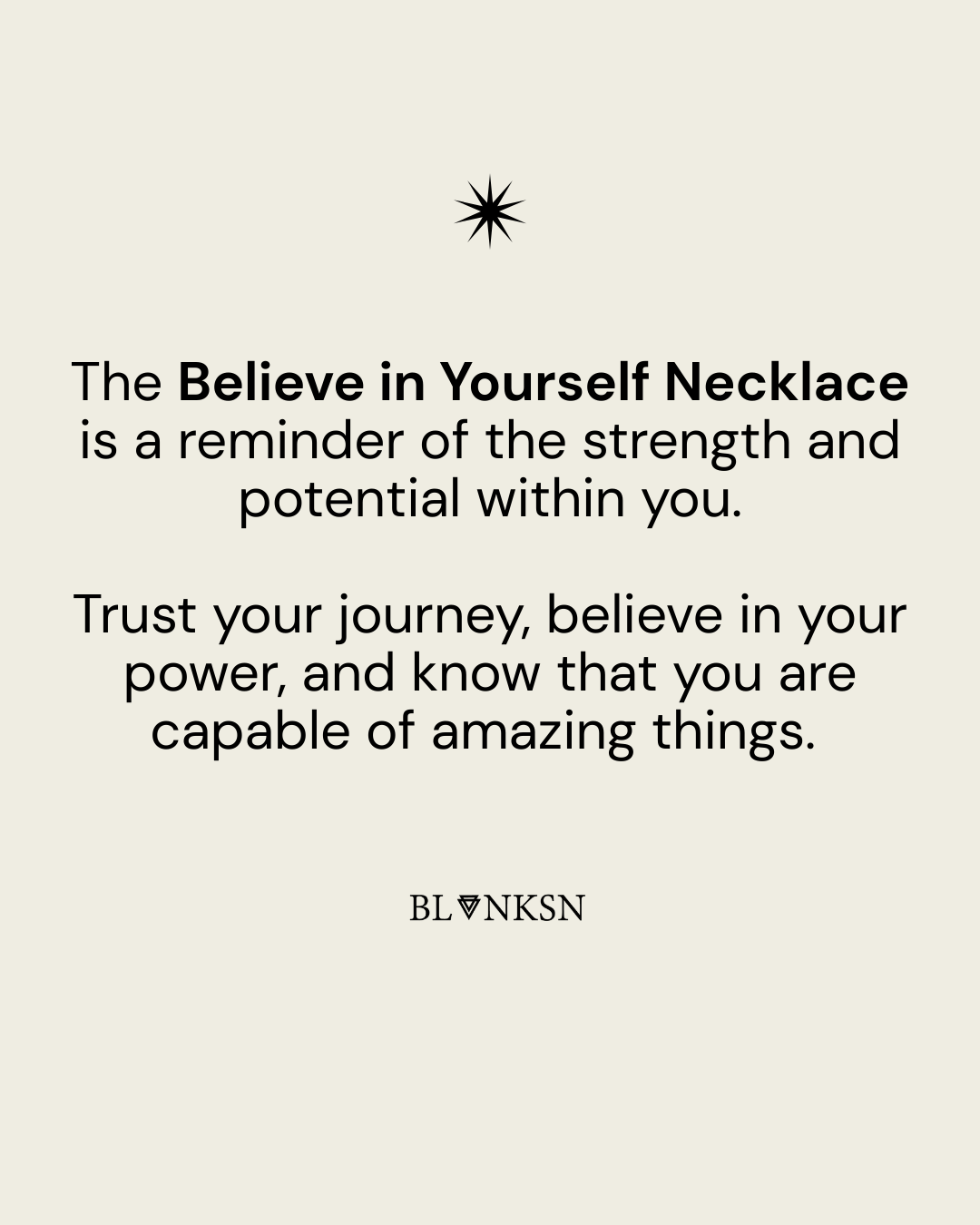 Believe In Yourself Chunky Chain Necklace Silver - Blanksn Jewellery-[motivational and inspirational Jewellery]- [beautiful Jewellery]